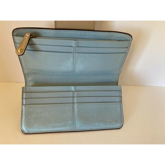 Coach Madison Slim Clutch Envelope Wallet Tan Color - Picture 4 of 12